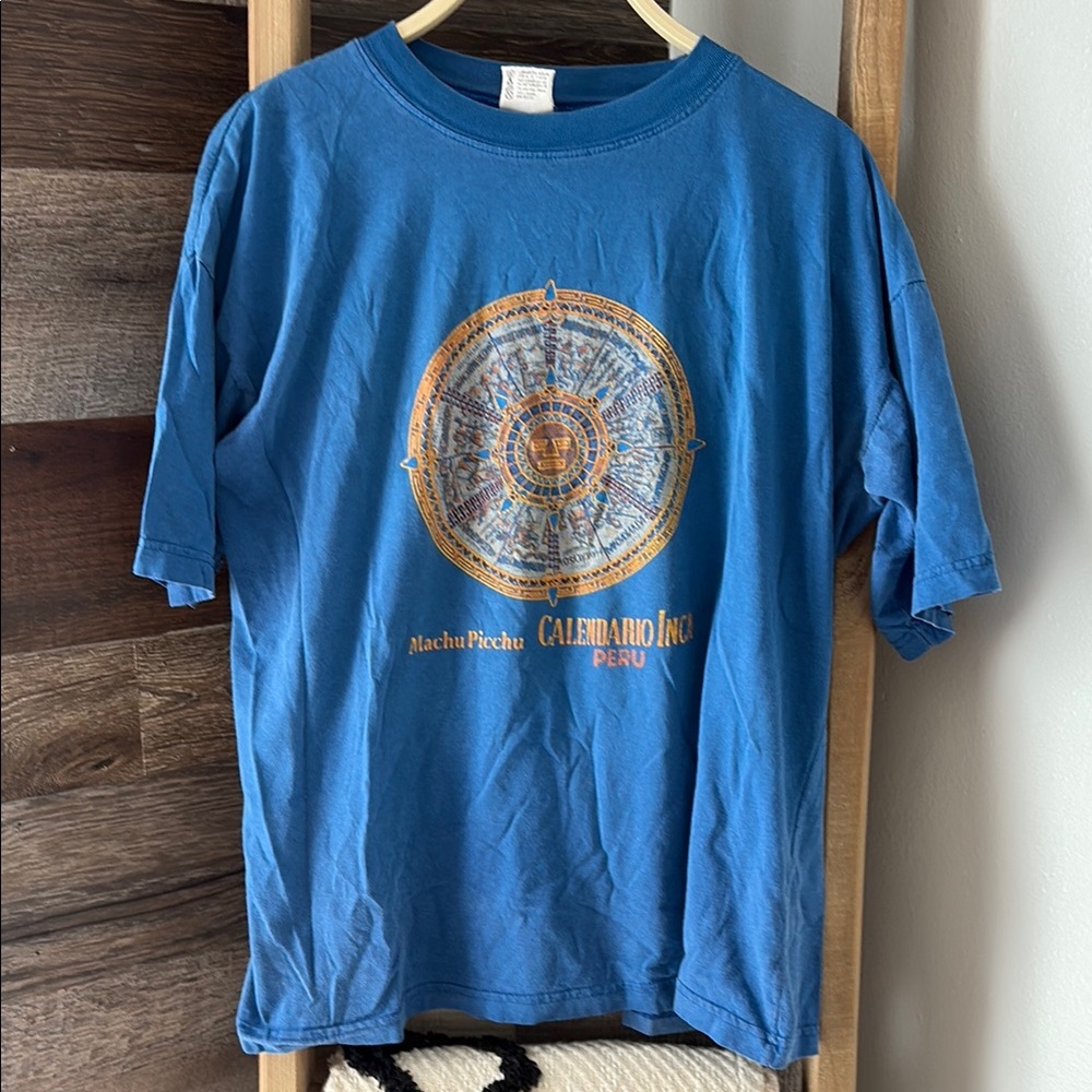 Machu Picchu Inca Calendar Tee